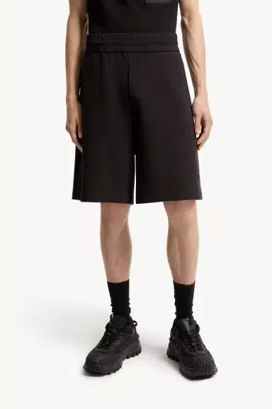 Moncler Interlock Cotton Blend Shorts | Thumbnail 5 Moncler Interlock Cotton Blend Shorts | Thumbnail 5