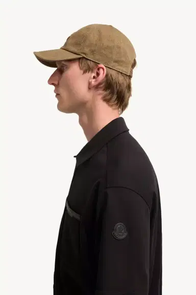 Moncler Leather Logo Cotton Short Sleeve Shirt | Thumbnail 4 Moncler Leather Logo Cotton Short Sleeve Shirt | Thumbnail 4