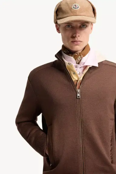 Moncler Padded Wool Zip-up Cardigan | Thumbnail 7 Moncler Padded Wool Zip-up Cardigan | Thumbnail 7