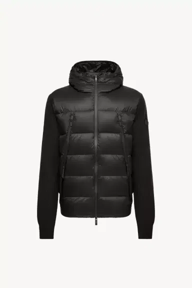 Moncler Wool Padded Zip-up Cardigan | Thumbnail 2 Moncler Wool Padded Zip-up Cardigan | Thumbnail 2