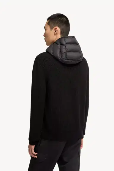 Moncler Wool Padded Zip-up Cardigan | Thumbnail 6 Moncler Wool Padded Zip-up Cardigan | Thumbnail 6