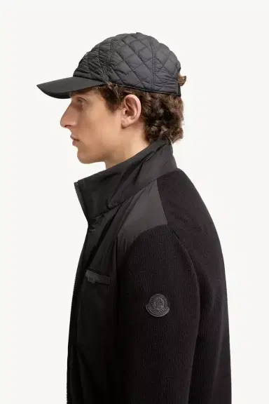 Moncler Wool & Cashmere Padded Zip-up Cardigan | Thumbnail 4 Moncler Wool & Cashmere Padded Zip-up Cardigan | Thumbnail 4