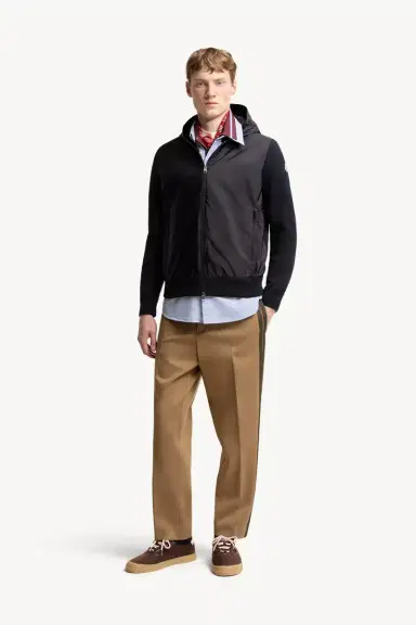 Moncler Cotton Blend Zip-up Hoodie | Thumbnail 3 Moncler Cotton Blend Zip-up Hoodie | Thumbnail 3