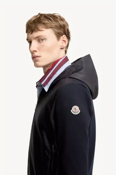 Moncler Cotton Blend Zip-up Hoodie | Thumbnail 4 Moncler Cotton Blend Zip-up Hoodie | Thumbnail 4