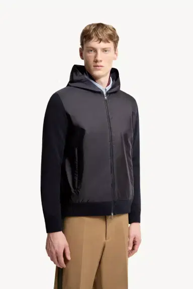 Moncler Cotton Blend Zip-up Hoodie | Thumbnail 5 Moncler Cotton Blend Zip-up Hoodie | Thumbnail 5