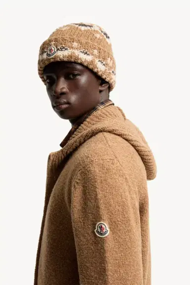 Moncler Bouclé Wool Blend Zip-up Hoodie | Thumbnail 4 Moncler Bouclé Wool Blend Zip-up Hoodie | Thumbnail 4