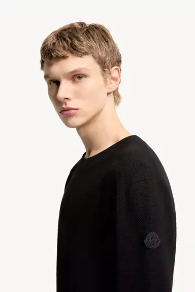 Moncler Cotton Knit Sweater | Thumbnail 4 Moncler Cotton Knit Sweater | Thumbnail 4