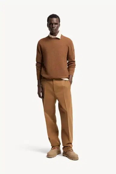 Moncler Textured Cashmere & Wool Sweater | Thumbnail 3 Moncler Textured Cashmere & Wool Sweater | Thumbnail 3