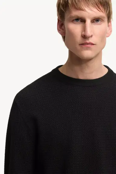 Moncler Textured Cashmere & Wool Sweater | Thumbnail 7 Moncler Textured Cashmere & Wool Sweater | Thumbnail 7