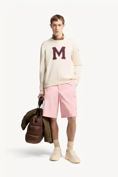 Moncler Monogram Cotton Blend Sweater | Thumbnail 3 Moncler Monogram Cotton Blend Sweater | Thumbnail 3