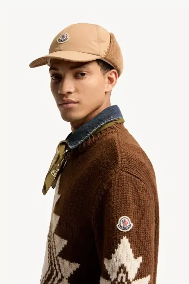 Moncler Geometric Jacquard Wool Blend Sweater | Thumbnail 4 Moncler Geometric Jacquard Wool Blend Sweater | Thumbnail 4