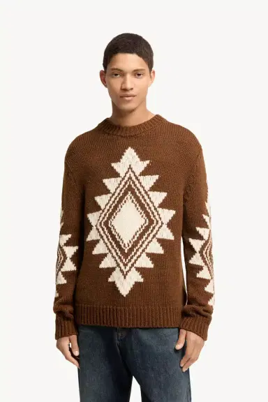 Moncler Geometric Jacquard Wool Blend Sweater | Thumbnail 5 Moncler Geometric Jacquard Wool Blend Sweater | Thumbnail 5