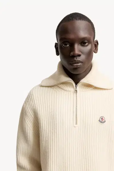 Moncler Logo Rib Wool Turtleneck | Thumbnail 7 Moncler Logo Rib Wool Turtleneck | Thumbnail 7
