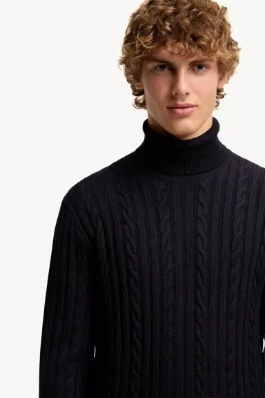 Moncler Leather Logo Wool Sweater | Thumbnail 7 Moncler Leather Logo Wool Sweater | Thumbnail 7