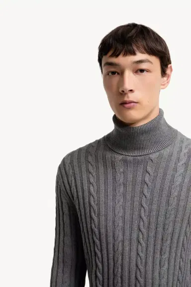 Moncler Leather Logo Wool Sweater | Thumbnail 7 Moncler Leather Logo Wool Sweater | Thumbnail 7