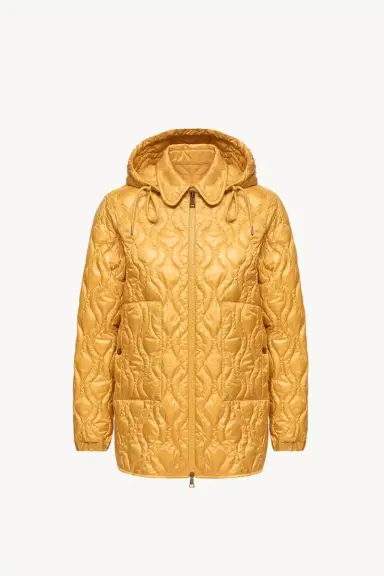 Moncler Balette Geometric Quilted Mid-length Down Jacket | Thumbnail 2 Moncler Balette Geometric Quilted Mid-length Down Jacket | Thumbnail 2