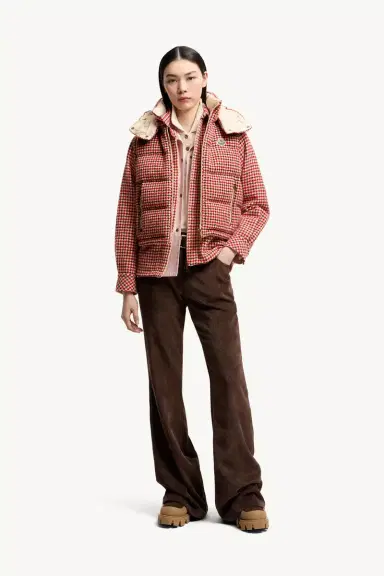 Moncler Niverolle Houndstooth Wool Blend Down Vest | Thumbnail 3 Moncler Niverolle Houndstooth Wool Blend Down Vest | Thumbnail 3