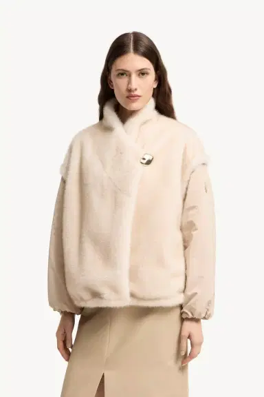 Moncler Chardonneret 2-in-1 Reversible Teddy Down Jacket | Thumbnail 5 Moncler Chardonneret 2-in-1 Reversible Teddy Down Jacket | Thumbnail 5