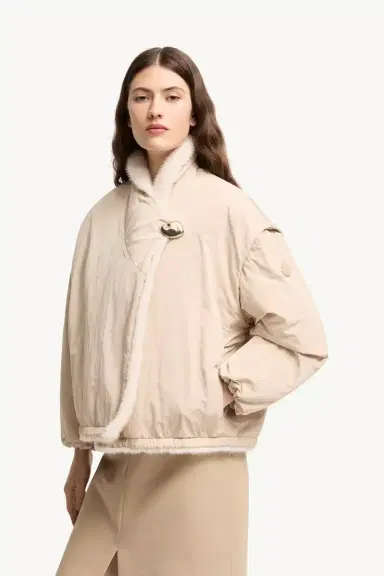 Moncler Chardonneret 2-in-1 Reversible Teddy Down Jacket | Thumbnail 7 Moncler Chardonneret 2-in-1 Reversible Teddy Down Jacket | Thumbnail 7