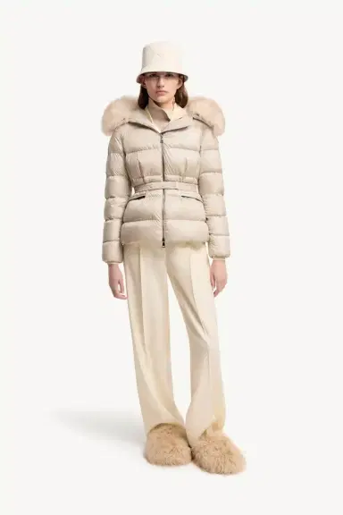Moncler Boed Hooded Shearling-trimmed Short Down Jacket | Thumbnail 3 Moncler Boed Hooded Shearling-trimmed Short Down Jacket | Thumbnail 3