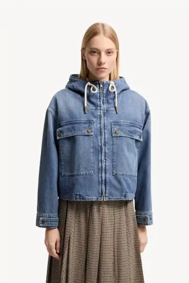 Moncler Ecrevisse 3-in-1 Denim Down Jacket | Thumbnail 5 Moncler Ecrevisse 3-in-1 Denim Down Jacket | Thumbnail 5