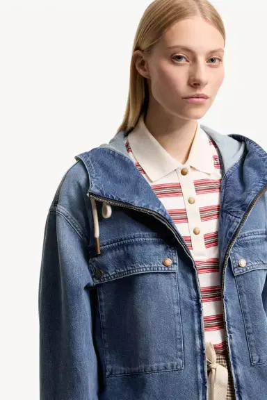 Moncler Ecrevisse 3-in-1 Denim Down Jacket | Thumbnail 8 Moncler Ecrevisse 3-in-1 Denim Down Jacket | Thumbnail 8