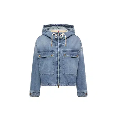 Moncler Ecrevisse 3-in-1 Denim Down Jacket | Thumbnail 1 Moncler Ecrevisse 3-in-1 Denim Down Jacket | Thumbnail 1