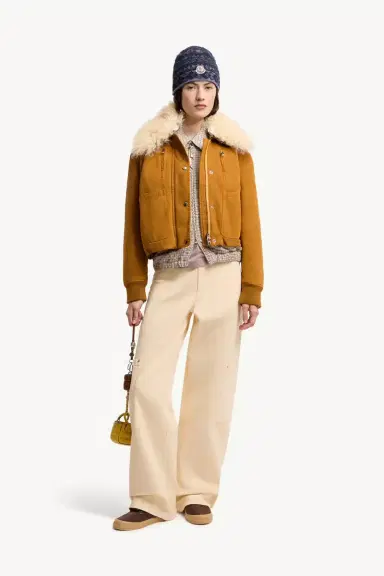 Moncler Gravio Shearling-trimmed Short Down Jacket | Thumbnail 3 Moncler Gravio Shearling-trimmed Short Down Jacket | Thumbnail 3