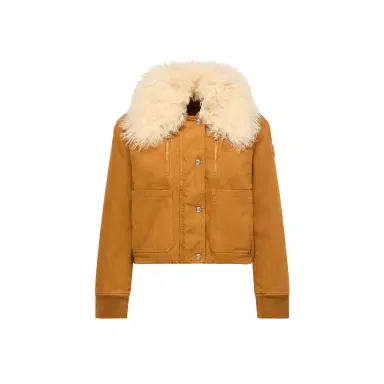 Moncler Gravio Shearling-trimmed Short Down Jacket | Thumbnail 1 Moncler Gravio Shearling-trimmed Short Down Jacket | Thumbnail 1