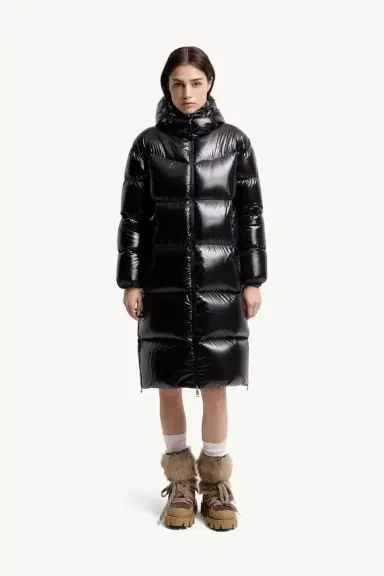 Moncler Harfang Hooded Long Down Coat | Thumbnail 5 Moncler Harfang Hooded Long Down Coat | Thumbnail 5