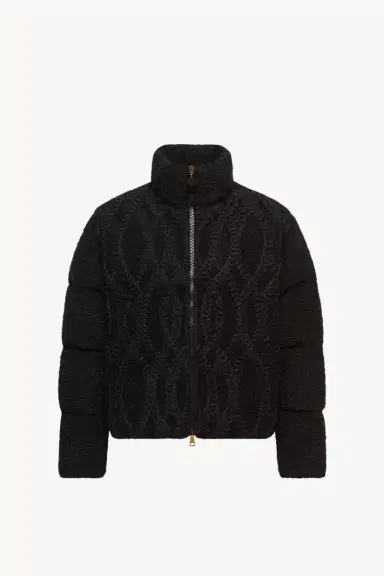Moncler Nitidule Bouclé Short Down Jacket | Thumbnail 2 Moncler Nitidule Bouclé Short Down Jacket | Thumbnail 2
