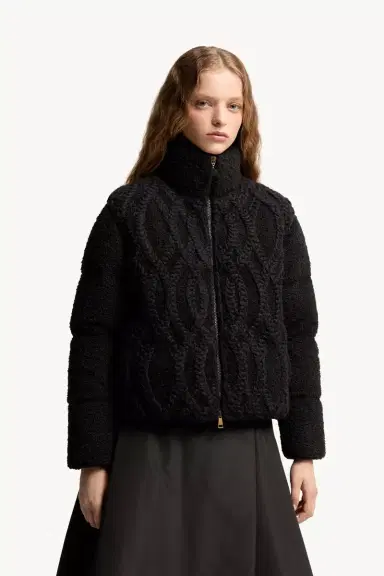Moncler Nitidule Bouclé Short Down Jacket | Thumbnail 5 Moncler Nitidule Bouclé Short Down Jacket | Thumbnail 5