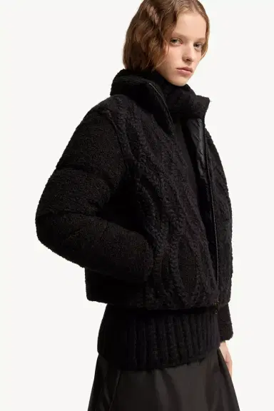 Moncler Nitidule Bouclé Short Down Jacket | Thumbnail 7 Moncler Nitidule Bouclé Short Down Jacket | Thumbnail 7