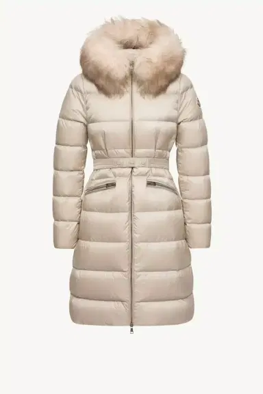 Moncler Boedic Hooded Shearling-trimmed Long Down Jacket | Thumbnail 2 Moncler Boedic Hooded Shearling-trimmed Long Down Jacket | Thumbnail 2
