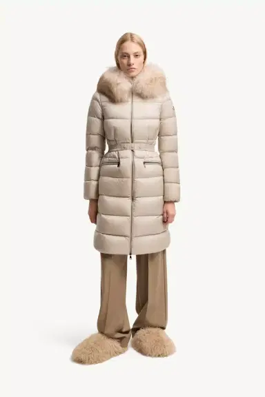 Moncler Boedic Hooded Shearling-trimmed Long Down Jacket | Thumbnail 5 Moncler Boedic Hooded Shearling-trimmed Long Down Jacket | Thumbnail 5