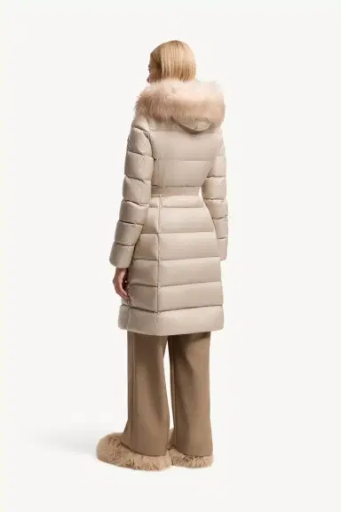 Moncler Boedic Hooded Shearling-trimmed Long Down Jacket | Thumbnail 6 Moncler Boedic Hooded Shearling-trimmed Long Down Jacket | Thumbnail 6