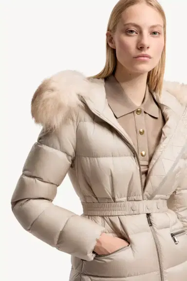 Moncler Boedic Hooded Shearling-trimmed Long Down Jacket | Thumbnail 7 Moncler Boedic Hooded Shearling-trimmed Long Down Jacket | Thumbnail 7