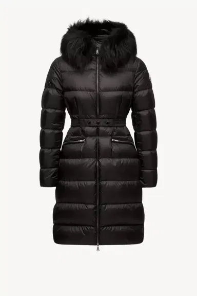 Moncler Boedic Hooded Shearling-trimmed Long Down Jacket | Thumbnail 2 Moncler Boedic Hooded Shearling-trimmed Long Down Jacket | Thumbnail 2