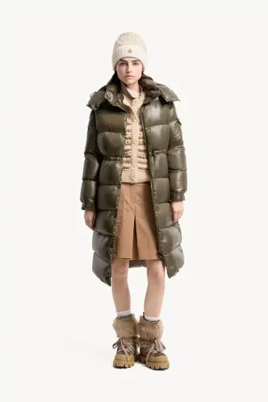Moncler Cavettaz Hooded Long Down Jacket | Thumbnail 3 Moncler Cavettaz Hooded Long Down Jacket | Thumbnail 3