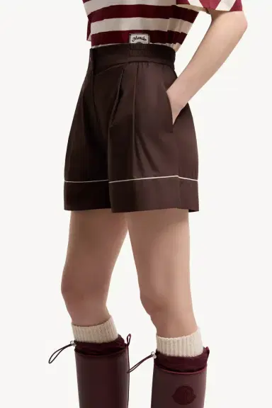 Moncler Tailored Cotton Blend Shorts | Thumbnail 4 Moncler Tailored Cotton Blend Shorts | Thumbnail 4