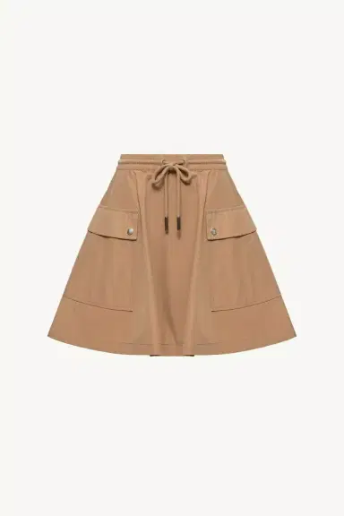Moncler Cotton Blend A-line Mini Skirt | Thumbnail 2 Moncler Cotton Blend A-line Mini Skirt | Thumbnail 2