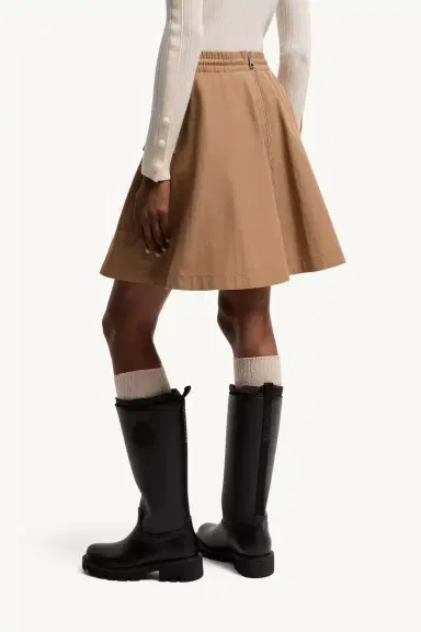 Moncler Cotton Blend A-line Mini Skirt | Thumbnail 6 Moncler Cotton Blend A-line Mini Skirt | Thumbnail 6