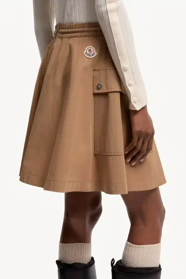 Moncler Cotton Blend A-line Mini Skirt | Thumbnail 7 Moncler Cotton Blend A-line Mini Skirt | Thumbnail 7