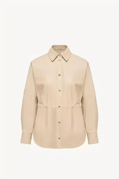 Moncler Leather Long Sleeve Shirt | Thumbnail 2 Moncler Leather Long Sleeve Shirt | Thumbnail 2
