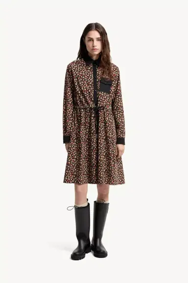 Moncler Printed Corduroy Dress | Thumbnail 5 Moncler Printed Corduroy Dress | Thumbnail 5