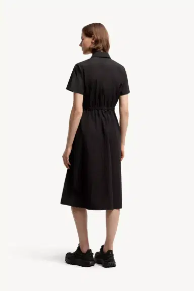 Moncler Pleated Mid-length Shirt Dress | Thumbnail 6 Moncler Pleated Mid-length Shirt Dress | Thumbnail 6