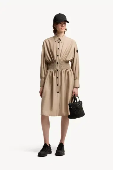 Moncler Cotton Nylon Shirt Dress | Thumbnail 3 Moncler Cotton Nylon Shirt Dress | Thumbnail 3