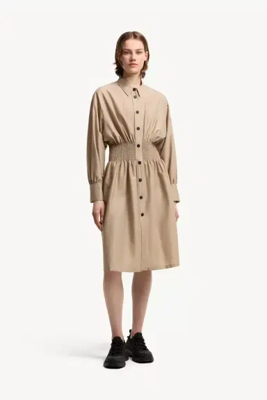 Moncler Cotton Nylon Shirt Dress | Thumbnail 5 Moncler Cotton Nylon Shirt Dress | Thumbnail 5