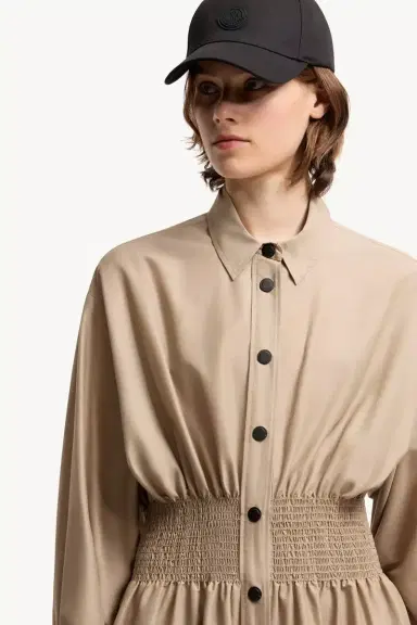 Moncler Cotton Nylon Shirt Dress | Thumbnail 7 Moncler Cotton Nylon Shirt Dress | Thumbnail 7