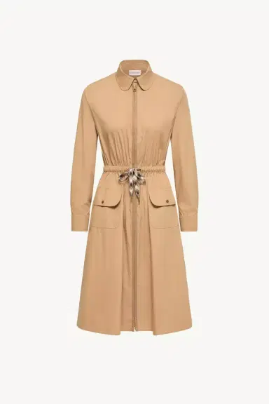 Moncler Cotton Blend Knee-length Dress | Thumbnail 2 Moncler Cotton Blend Knee-length Dress | Thumbnail 2